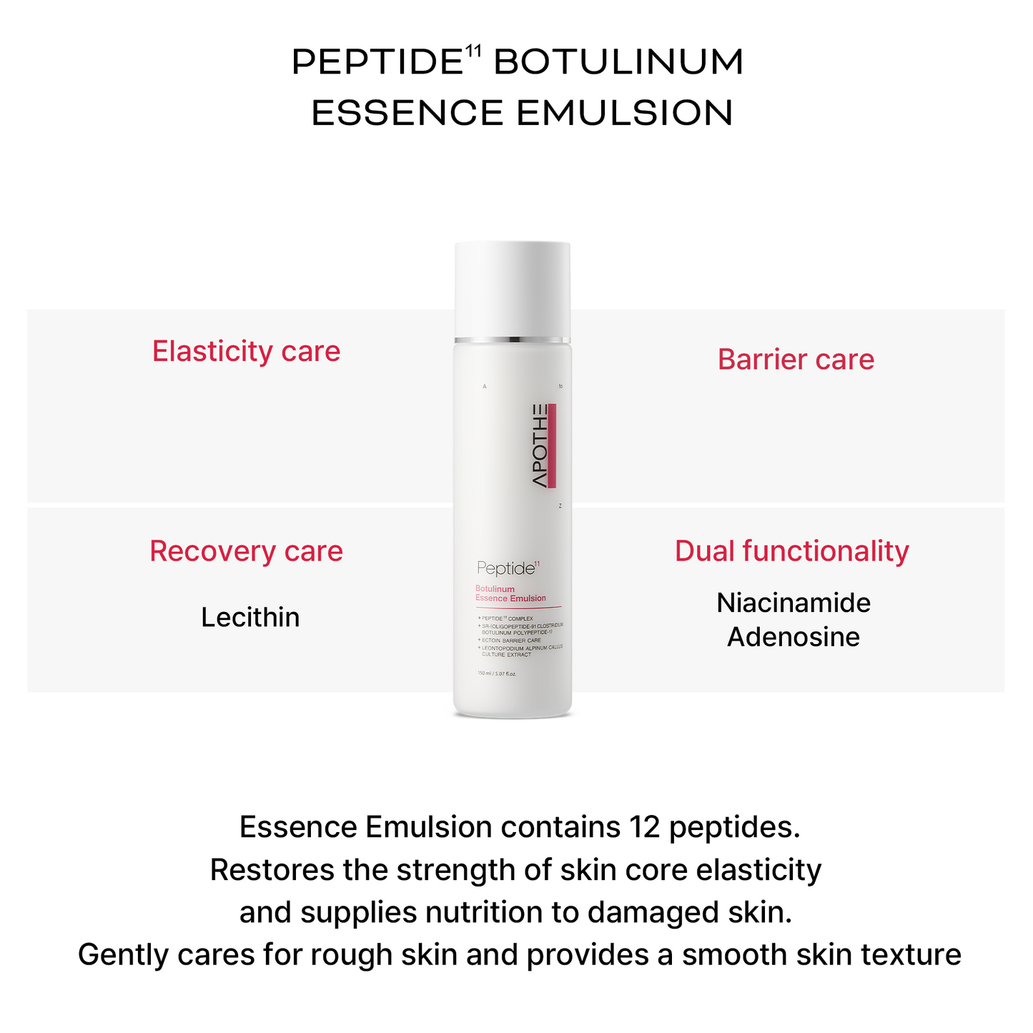 APOTHE Peptide¹¹ Botulinum  Essence Emulsion 150ml / 5.07 fl.oz.