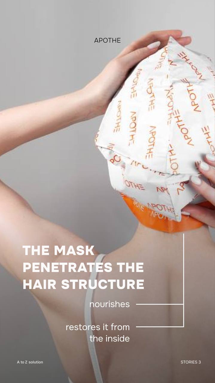 APOTHE Silky Hair Pack - 35ml × 5 Sheets